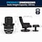 Flash Furniture Black LeatherSoft Recliner & Ottoman w/ Wood Base BT-7818-BK-GG - alternate 8